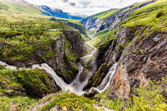 Norwegen Voringsfossen Wasserfall