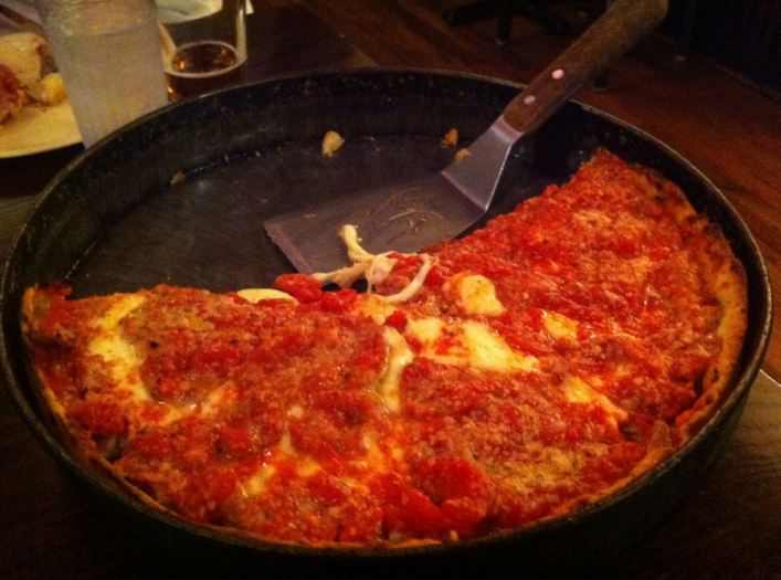deep dish pizza