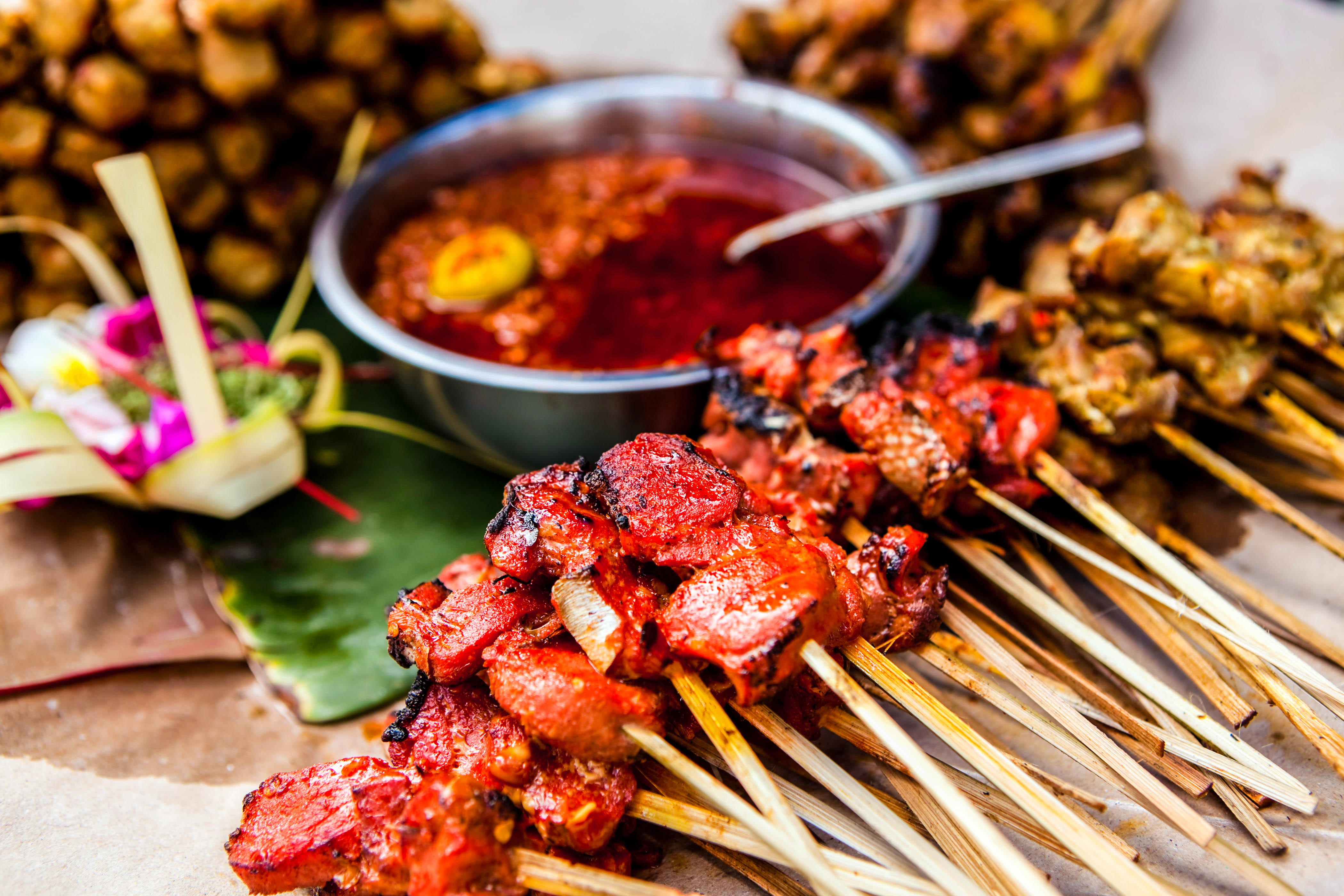 Traditionelles Essen auf Bali