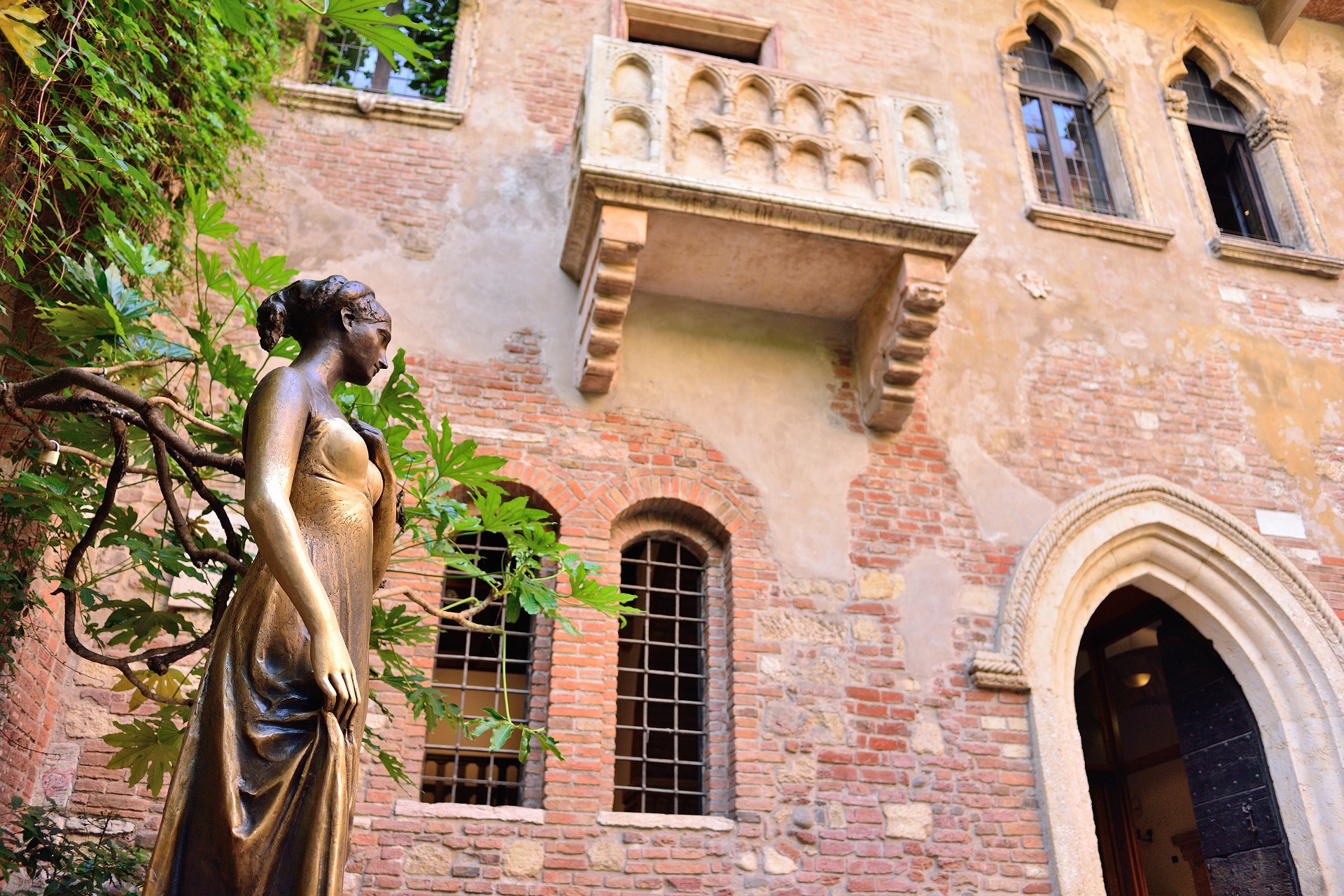 The balcony of Romeo and Juliet in Verona