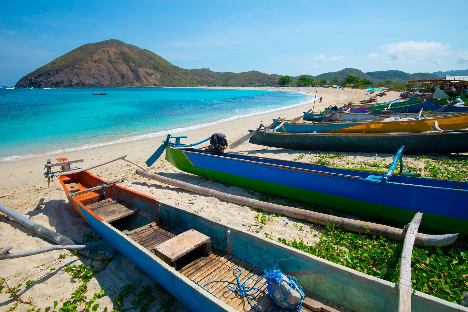 Ein Strand auf der indonesischen Insel Lombok
