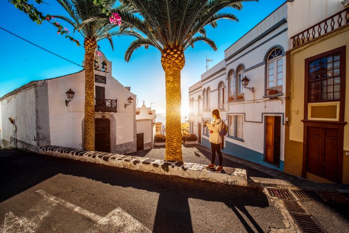 City street view in Santa Cruz de La Palma