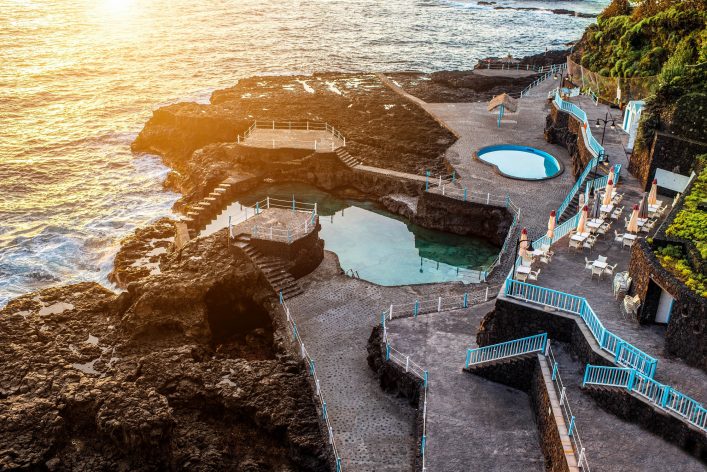 Natural pools in Charco Azul on La Palma