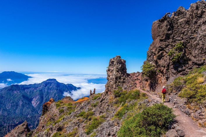 Footpath in the Caldera de Taburiente National Park, La Palma