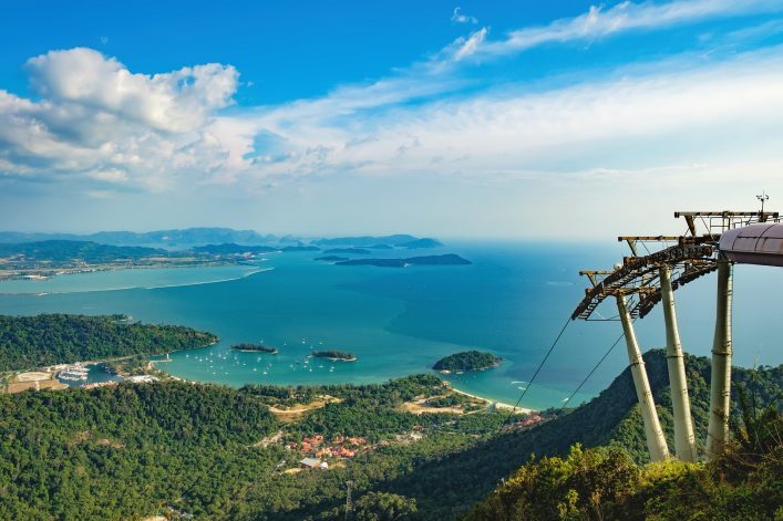 Cable-Car-in-Langkawi-island-landscape-Malaysia-iStock-639769330