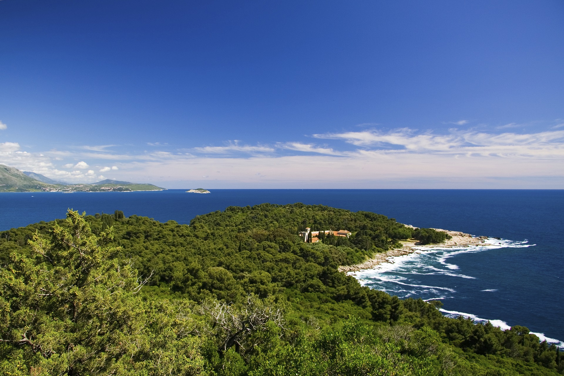 Die Insel Lokrum in Kroatien, nahe Dubrovnik.