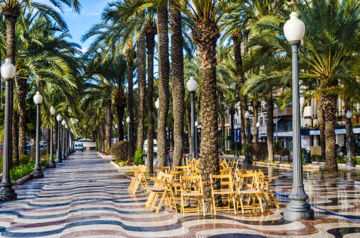Die Explanada de España in Alicante
