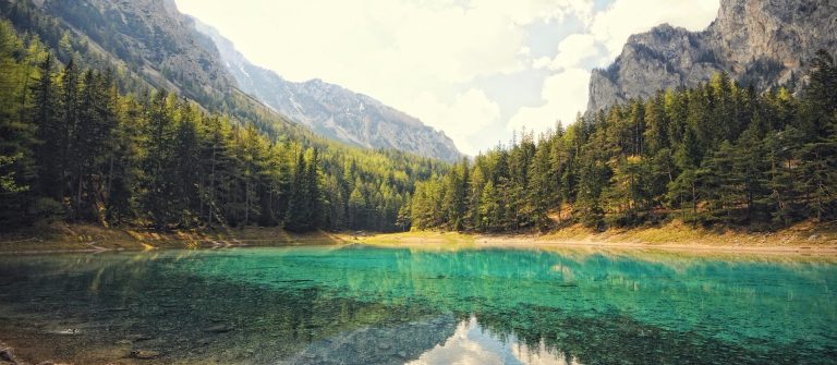 grüner see