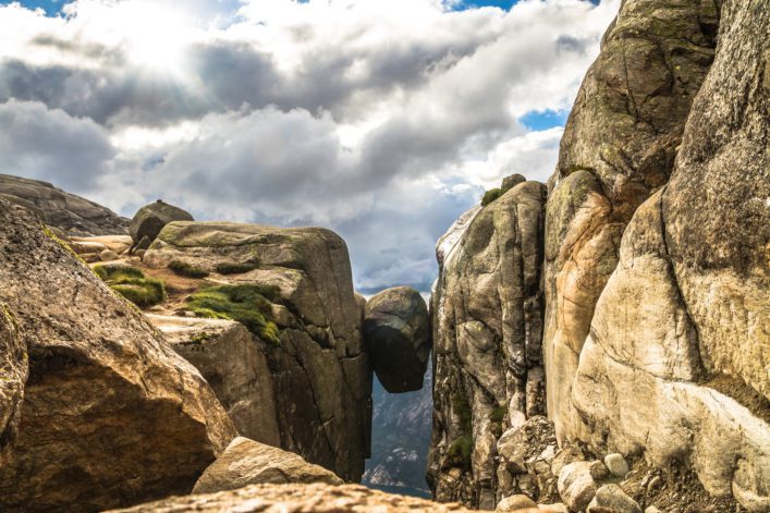 Rock Between Two Mountains