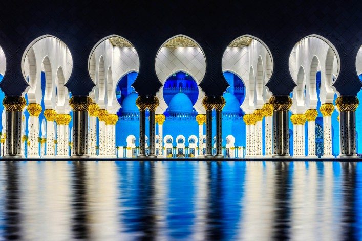 Beauty of Symmetry at Grand Mosque Abu Dhabi