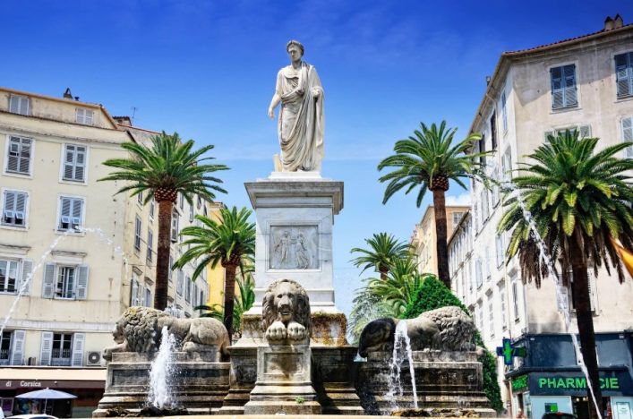 Napoleon-in-Ajaccio-Korsika-iStock-502666623