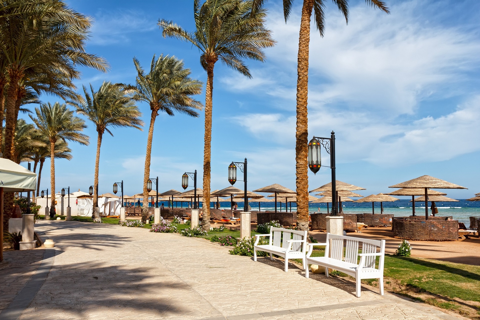 Promendade am Strand Sharm el Sheikh