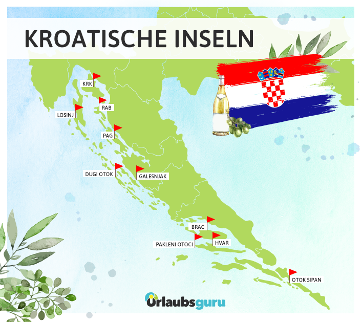 karte kroatien inseln karte kroatien inseln
