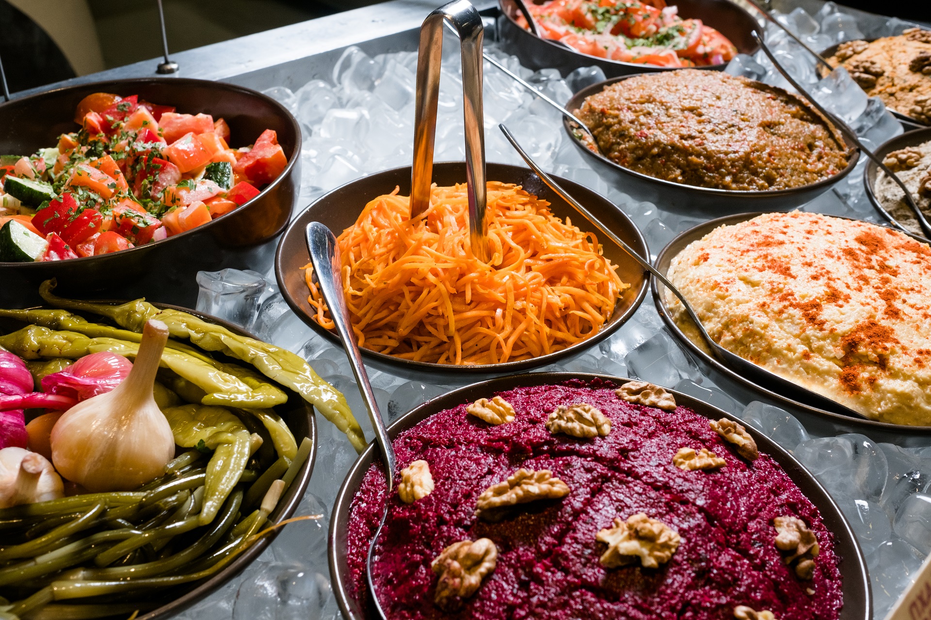 Ein typischer Mittagstisch im Kaukasus.