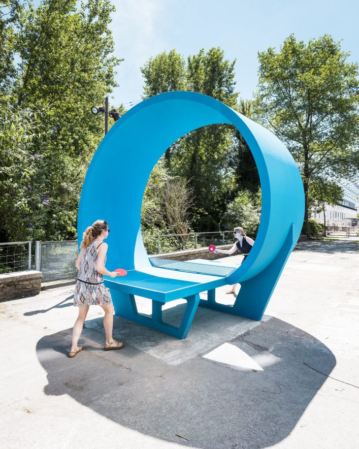 Laurent Perbos, Ping-pong park (Loop), quai François-Mitterrand, Le Voyage à Nantes, 2016 © Franck Tomps _ LVAN (1)