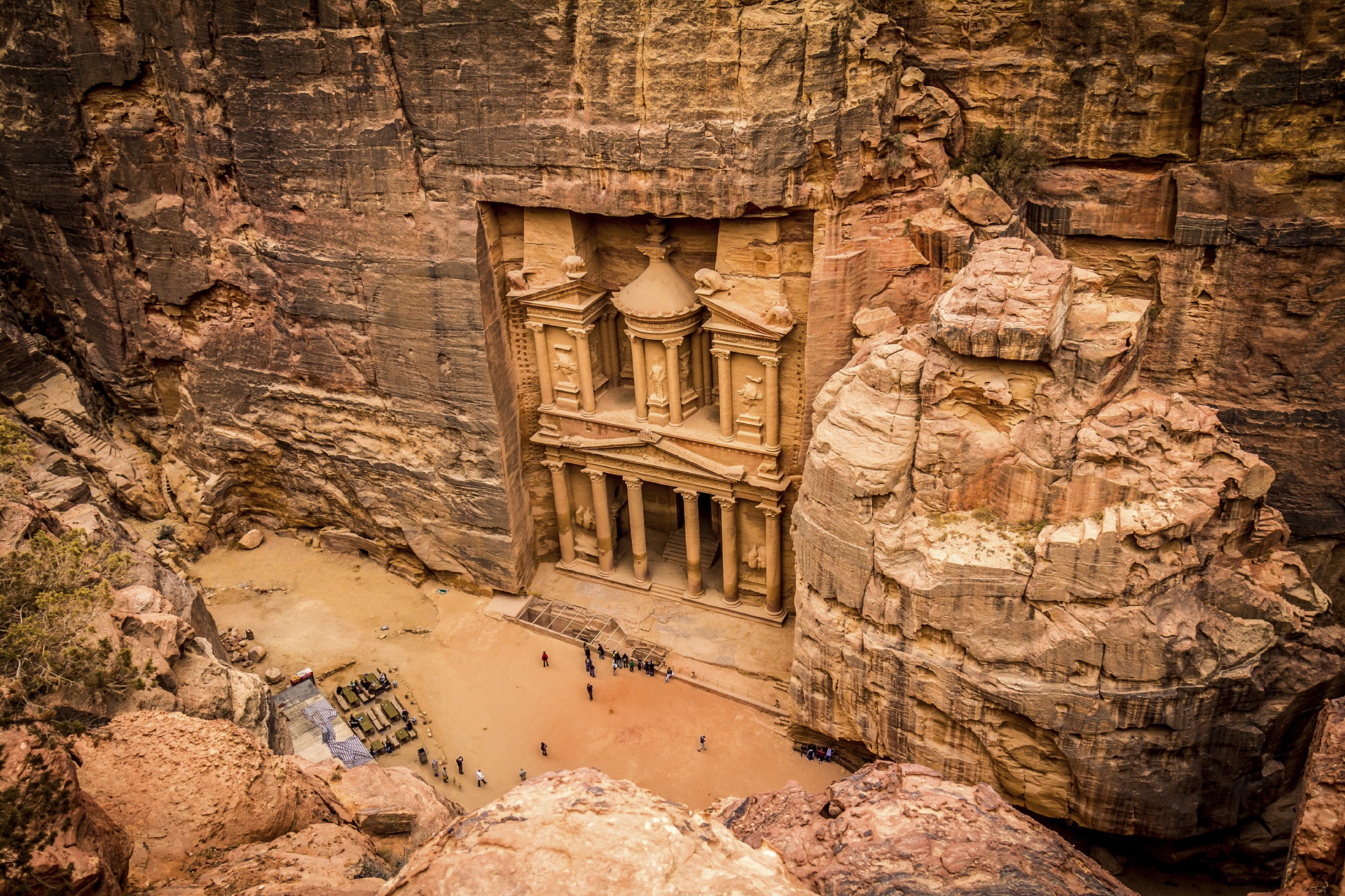 Felsenstadt Petra im Jordan