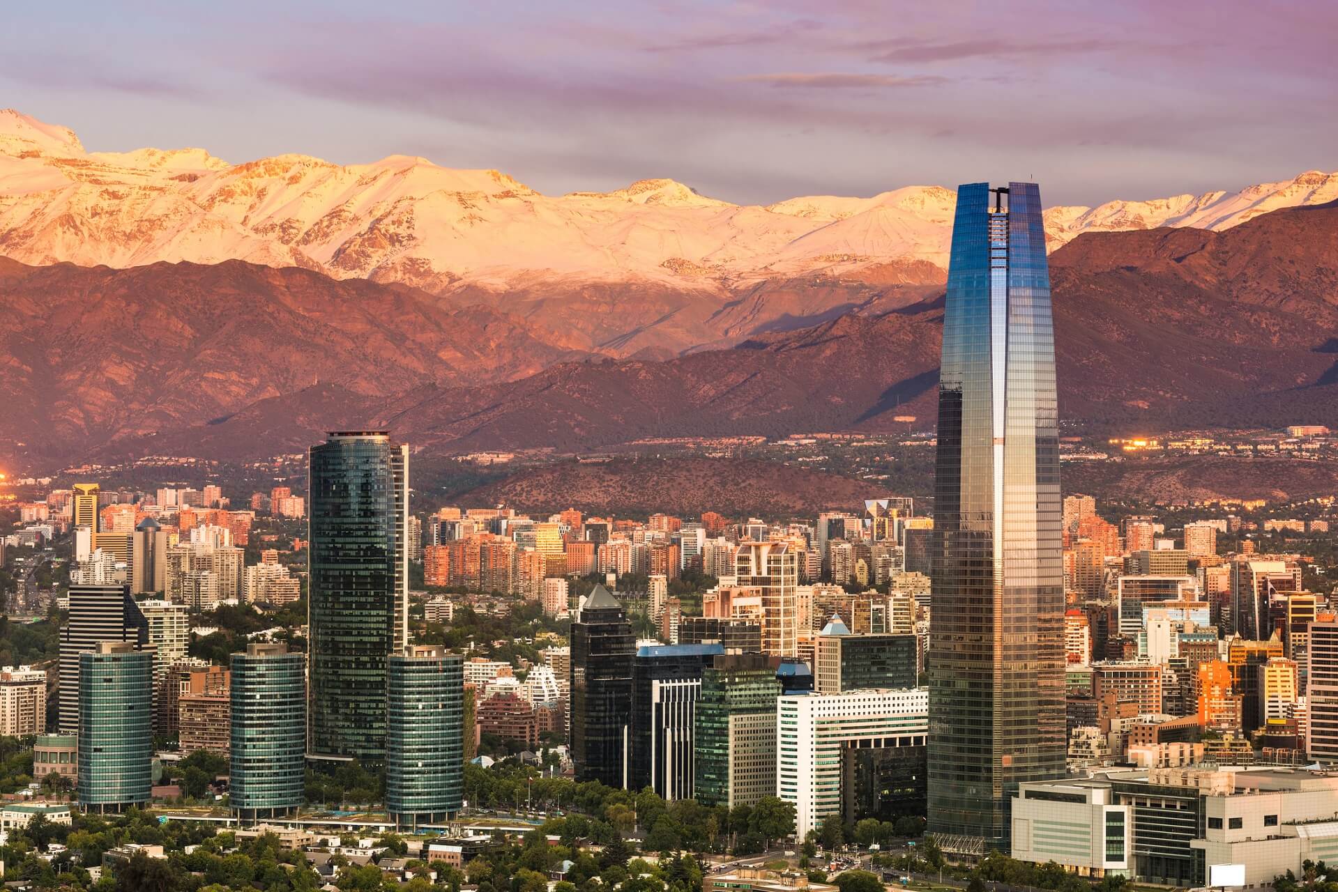 Santiago de Chile liefert euch eine fantastische Aussicht auf die Anden