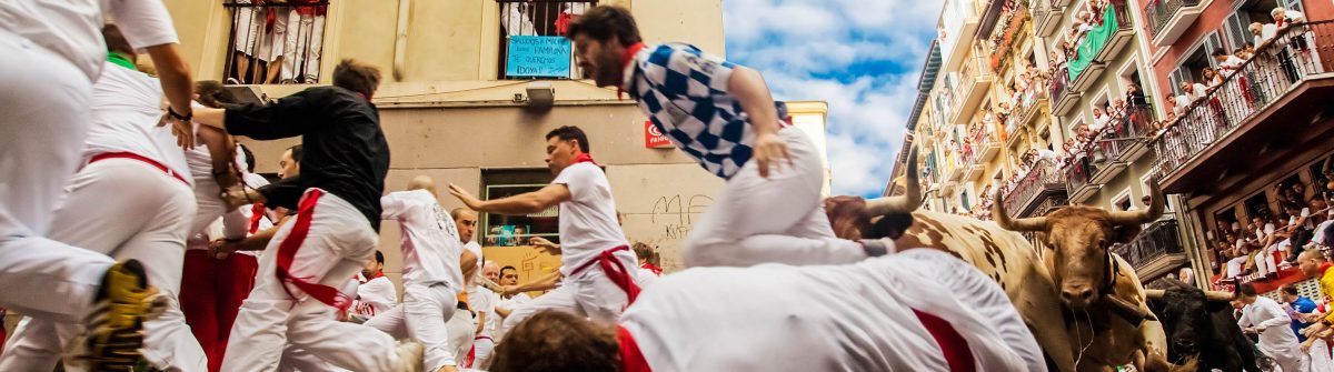 At festival of San Fermin. Pamplona