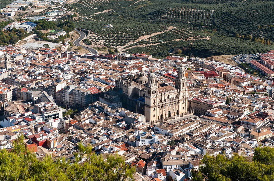 Andalusien;Cathedral in Jaen City Spain
