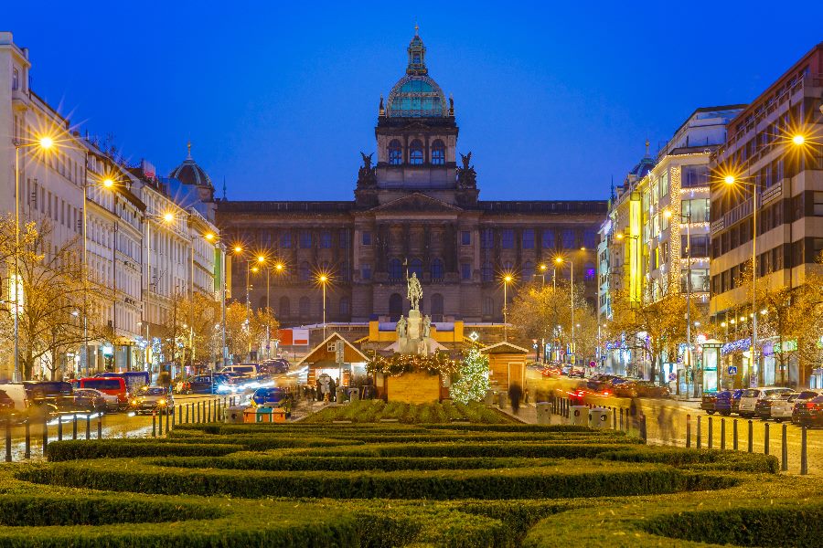 Weihnachtsmärkte Prag am Wenzelsplatz 