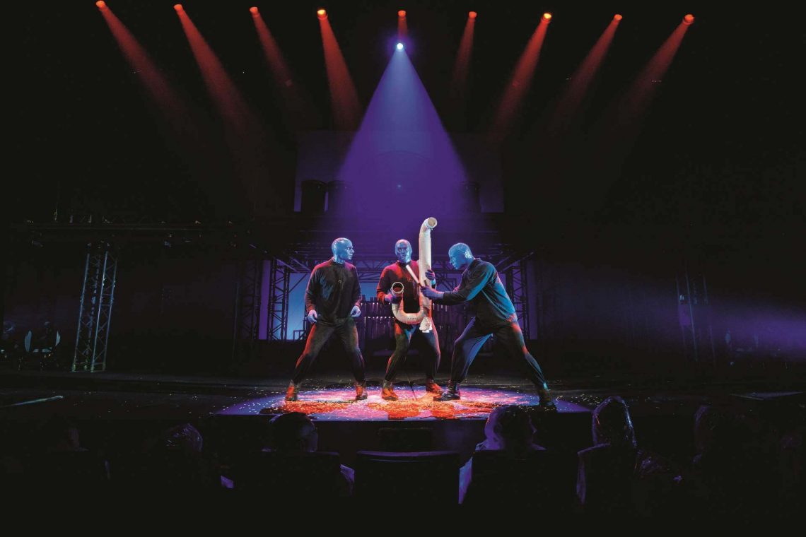 Szene aus Blue Man Group Show