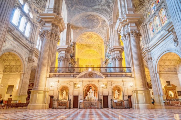 Die Kathedrale von Malaga.