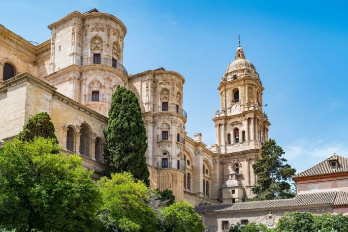 Die Kathedrale von Malaga.