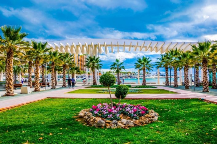Die Muelle Uno in Malaga.