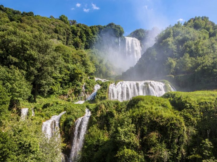 Der Cascata delle Marmore Wasserfall