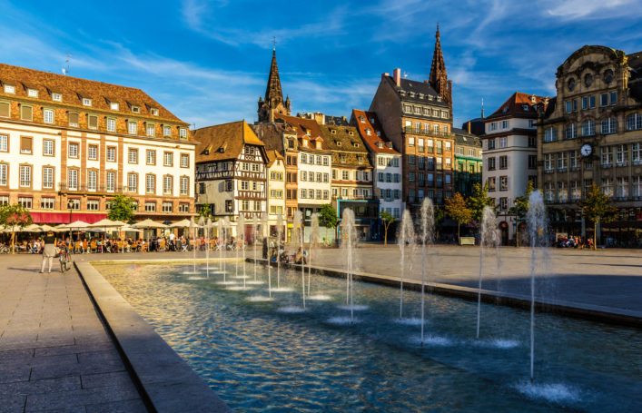 Place Kleber in Strasbourg – Alsace, France