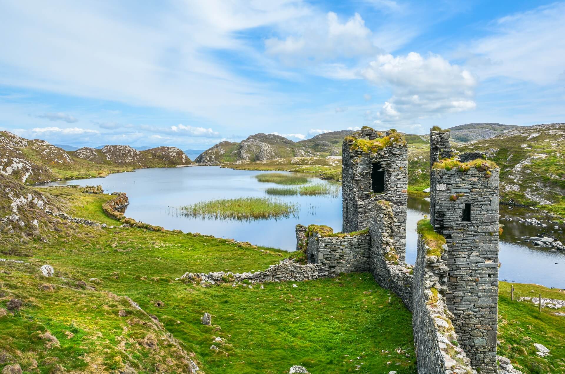 Excursia (with Irina)  Dunlough-Castle-ruins-in-Three-Castles-Head-in-the-Mizen-Peninsula-County-Cork-Ireland..-shutterstock_635532170