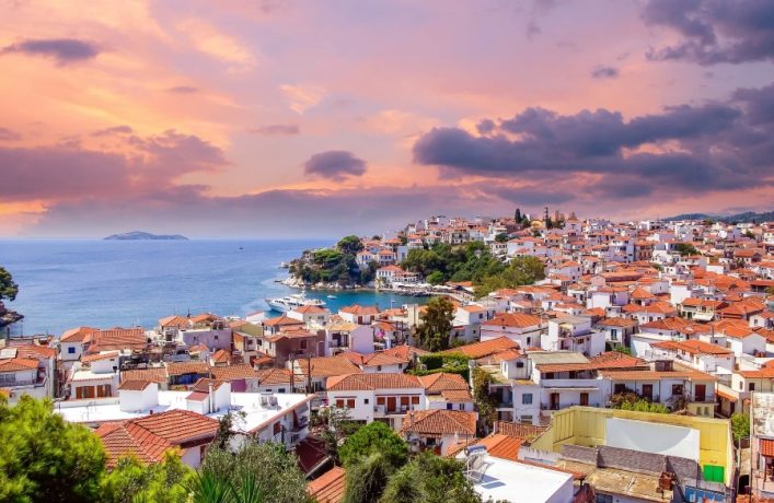 Sunset-over-Skiathos-town-on-Skiatos-Island-Greece-shutterstock_744991687