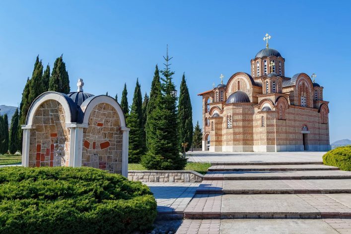 Hercegovacka-Gracanica-Orthodox-church-in-Trebinje-Bosnia-and-Herzegovina.-shutterstock_784094239