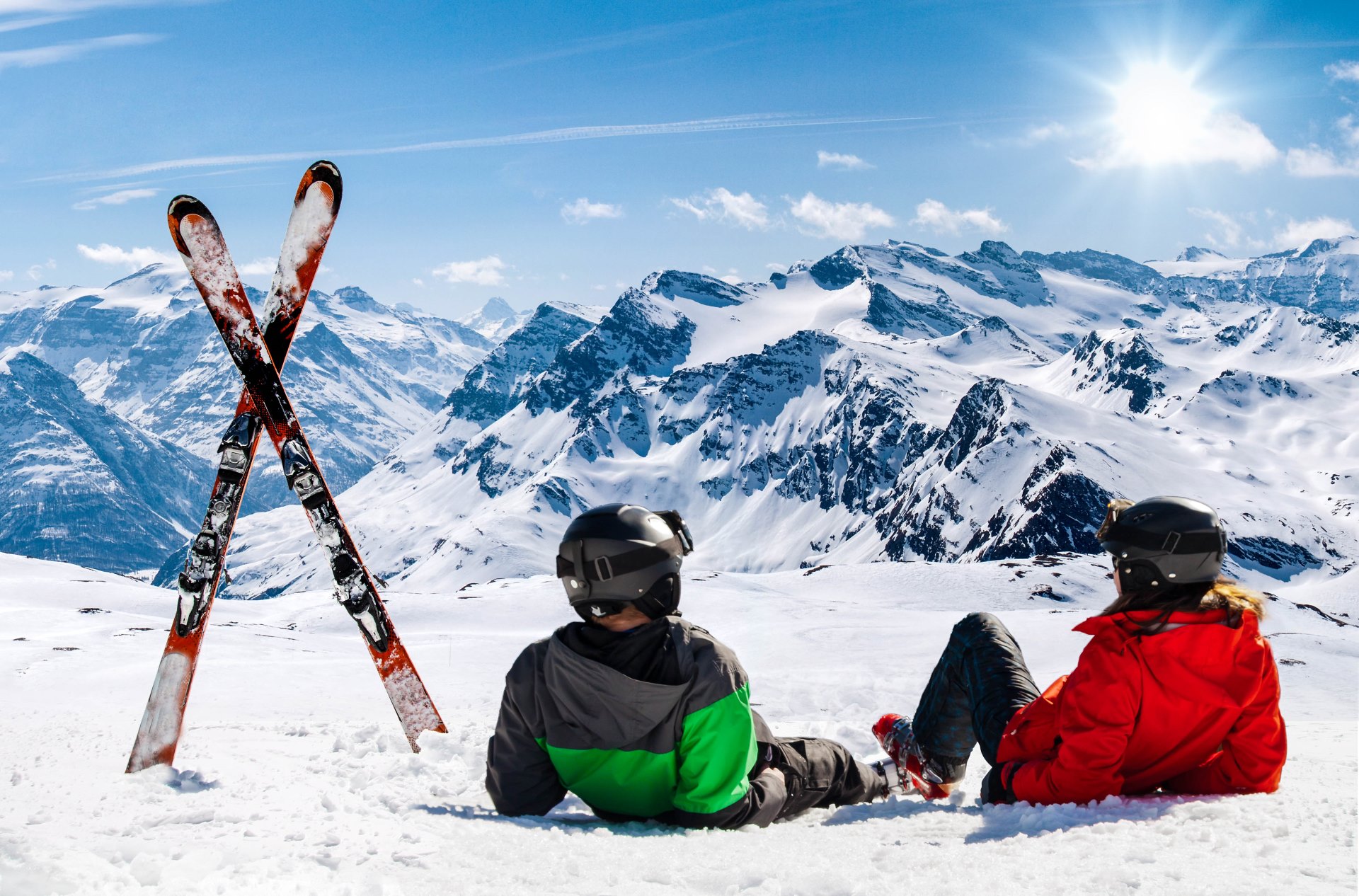 skihütte direkt an der piste