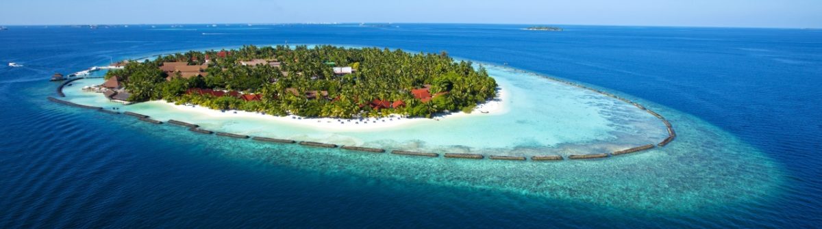 Luftaufnahme vom Resort Kurumba Maldives
